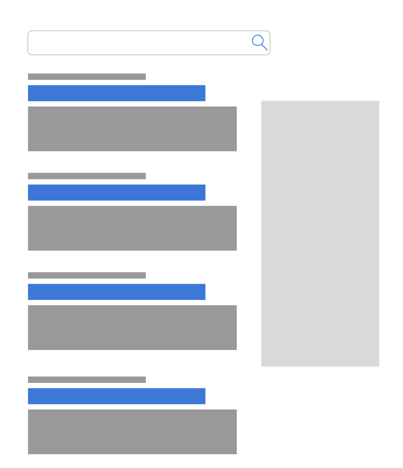 cartoon of a Google SERP