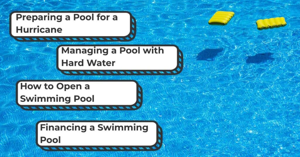 content ideas for a swimming pool company
