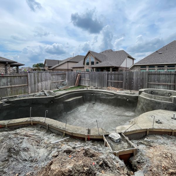 pool in the process of being built