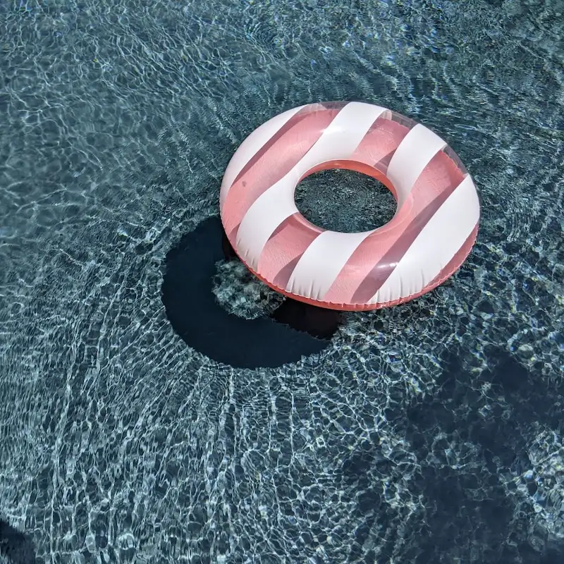 pool floating on water