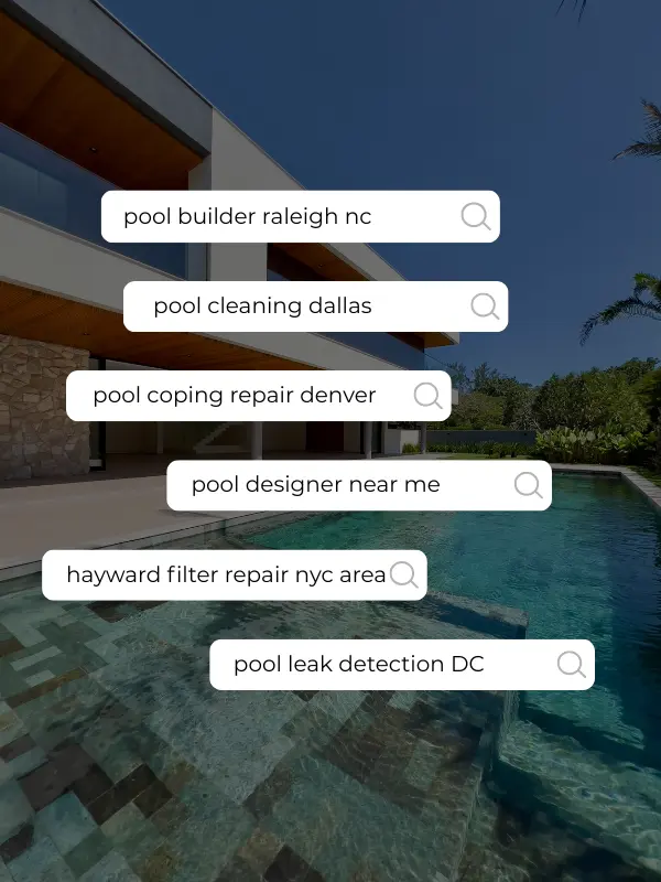 local seo search for pool related stuff